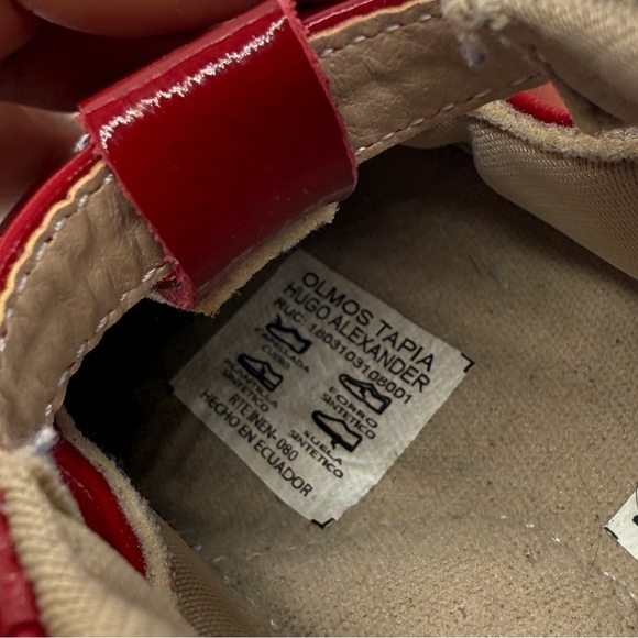 Toddler Red Dress Shoes Patent leather and Strap. Size 20 EU 4.5 US - Picture 7 of 8